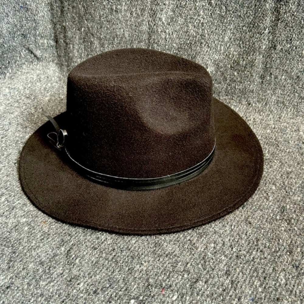 Vintage Style Black Wool Felted Hat